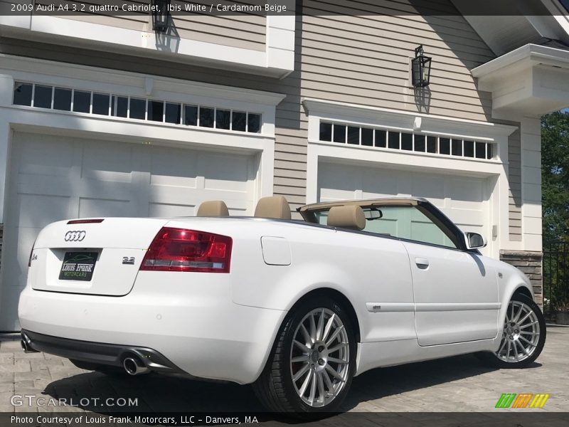 Ibis White / Cardamom Beige 2009 Audi A4 3.2 quattro Cabriolet