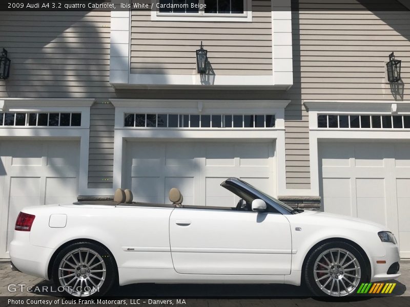 Ibis White / Cardamom Beige 2009 Audi A4 3.2 quattro Cabriolet