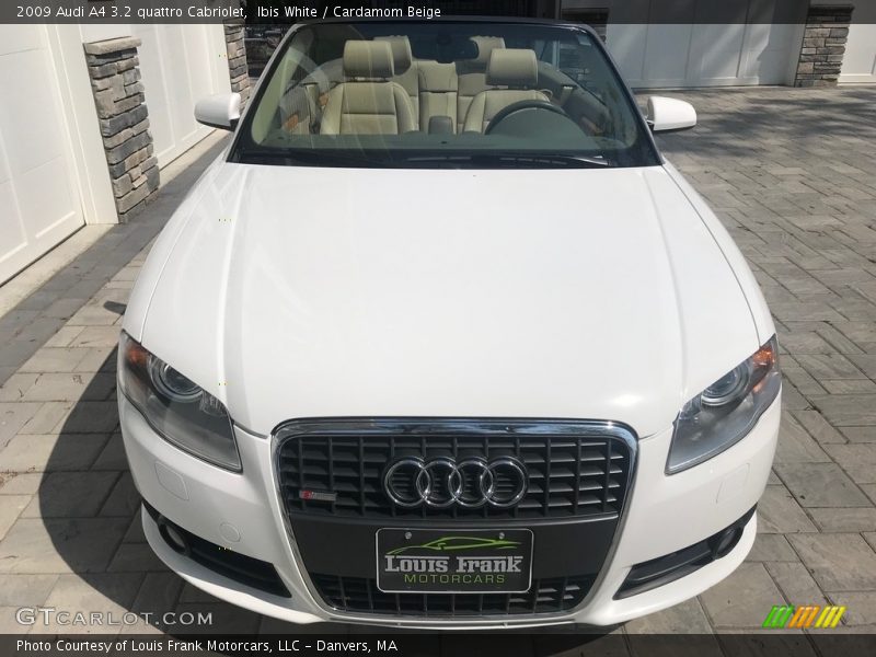 Ibis White / Cardamom Beige 2009 Audi A4 3.2 quattro Cabriolet