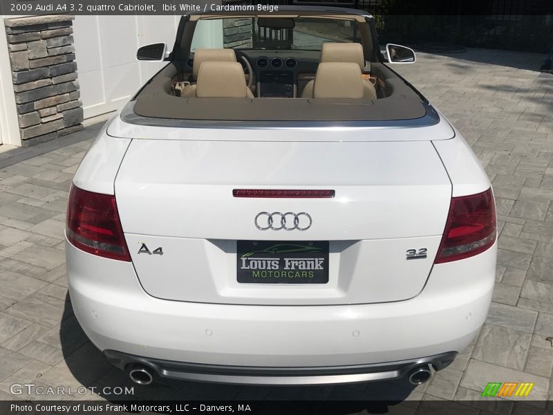 Ibis White / Cardamom Beige 2009 Audi A4 3.2 quattro Cabriolet
