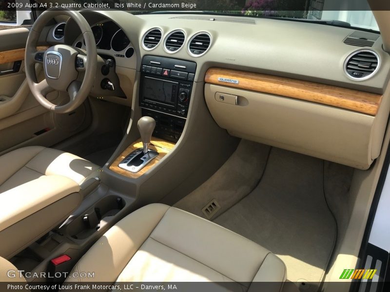 Ibis White / Cardamom Beige 2009 Audi A4 3.2 quattro Cabriolet