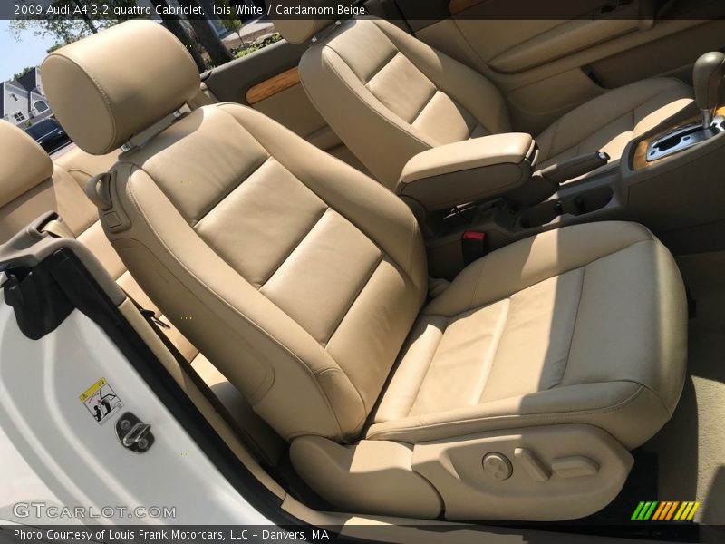 Ibis White / Cardamom Beige 2009 Audi A4 3.2 quattro Cabriolet