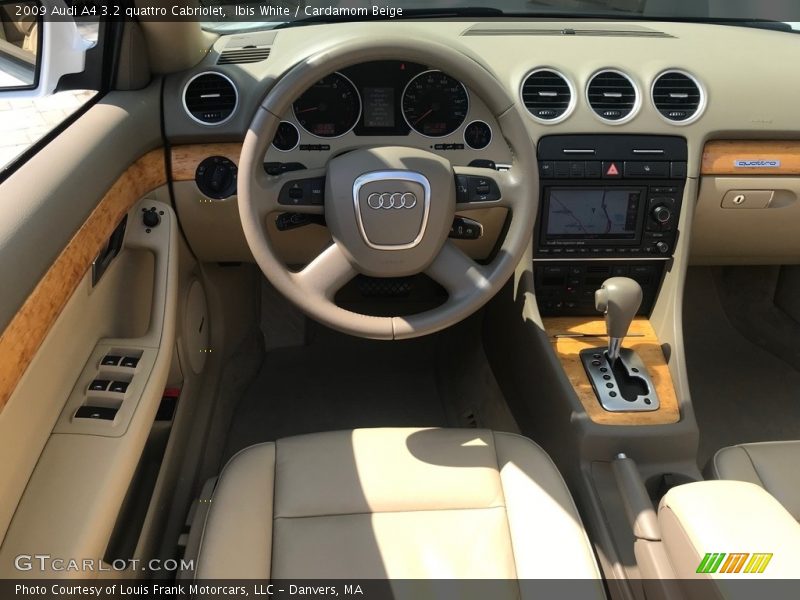Ibis White / Cardamom Beige 2009 Audi A4 3.2 quattro Cabriolet