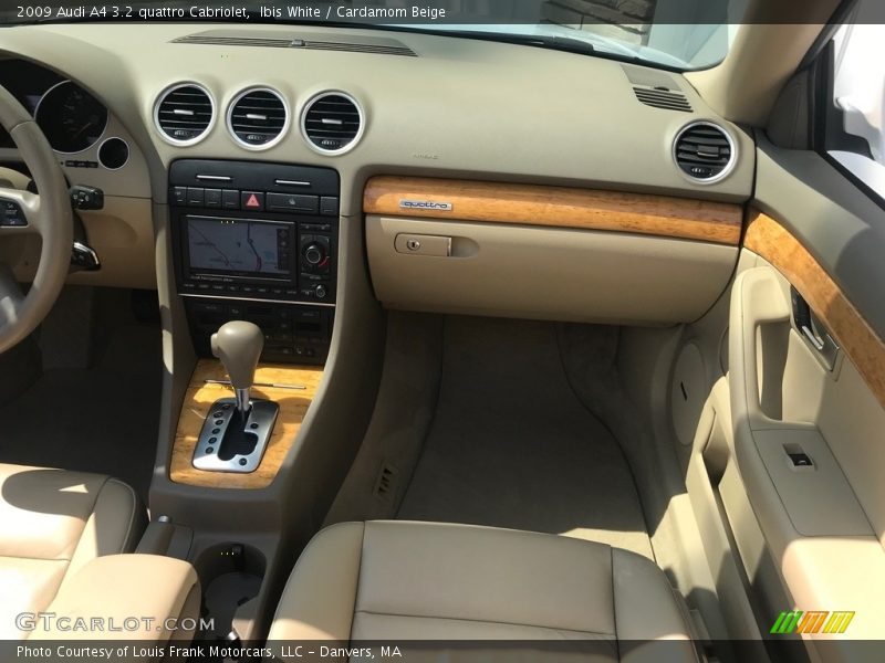 Ibis White / Cardamom Beige 2009 Audi A4 3.2 quattro Cabriolet