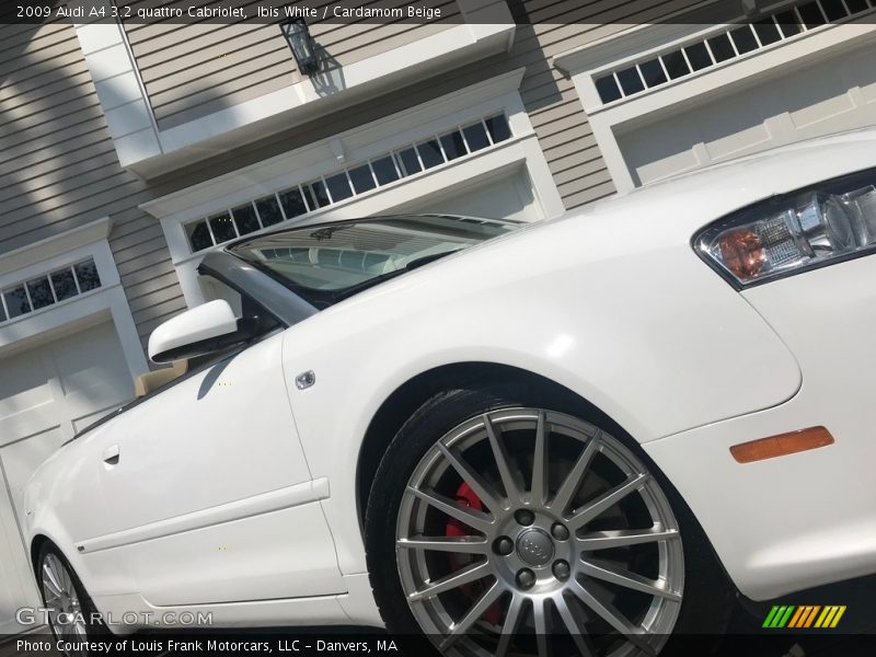 Ibis White / Cardamom Beige 2009 Audi A4 3.2 quattro Cabriolet