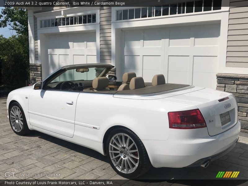Ibis White / Cardamom Beige 2009 Audi A4 3.2 quattro Cabriolet