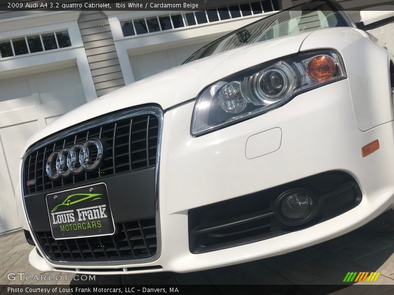 Ibis White / Cardamom Beige 2009 Audi A4 3.2 quattro Cabriolet