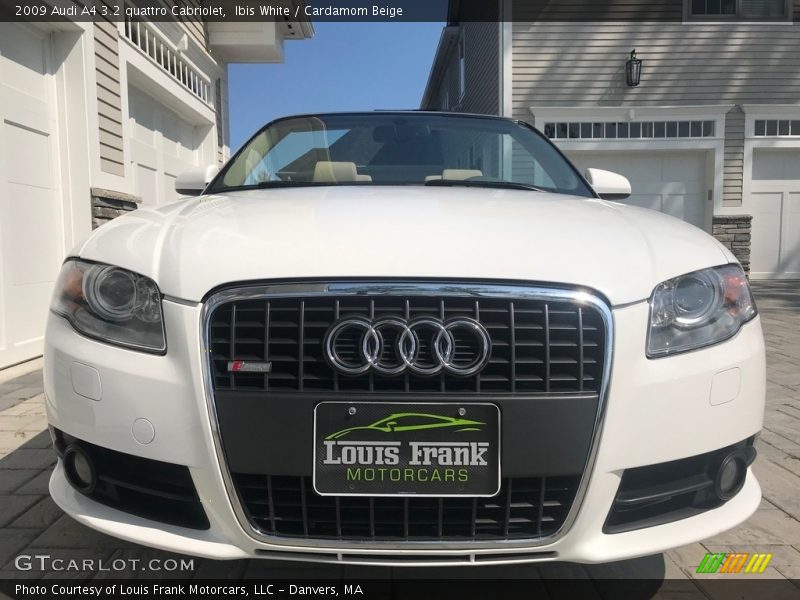 Ibis White / Cardamom Beige 2009 Audi A4 3.2 quattro Cabriolet