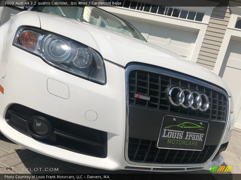 Ibis White / Cardamom Beige 2009 Audi A4 3.2 quattro Cabriolet