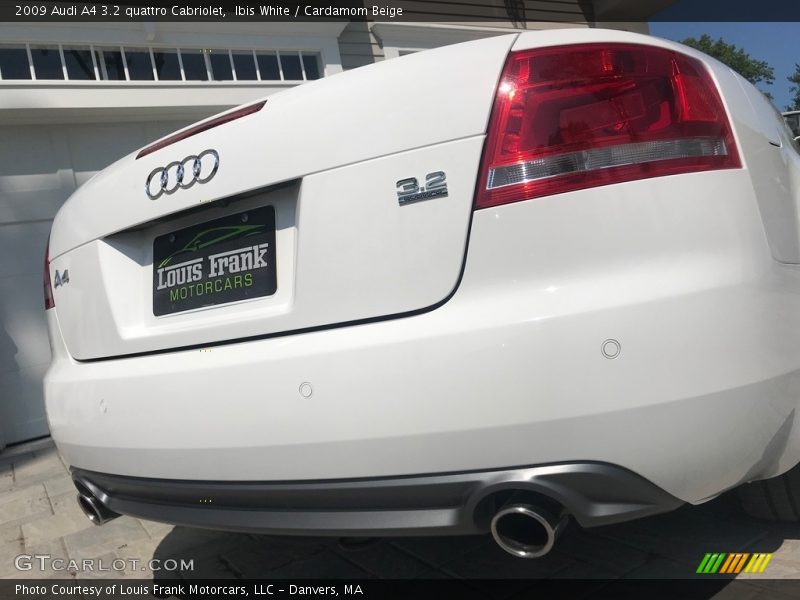 Ibis White / Cardamom Beige 2009 Audi A4 3.2 quattro Cabriolet