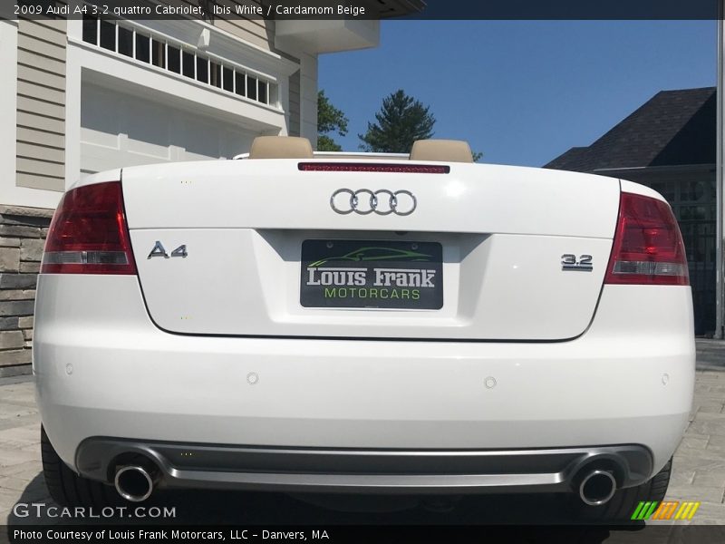 Ibis White / Cardamom Beige 2009 Audi A4 3.2 quattro Cabriolet