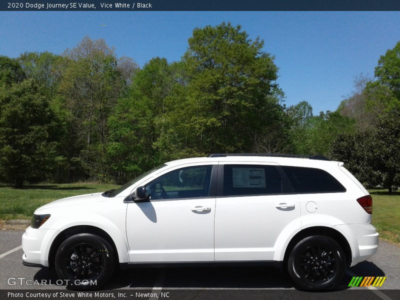 Vice White / Black 2020 Dodge Journey SE Value