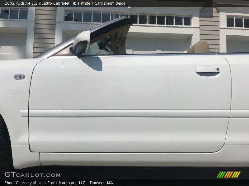Ibis White / Cardamom Beige 2009 Audi A4 3.2 quattro Cabriolet