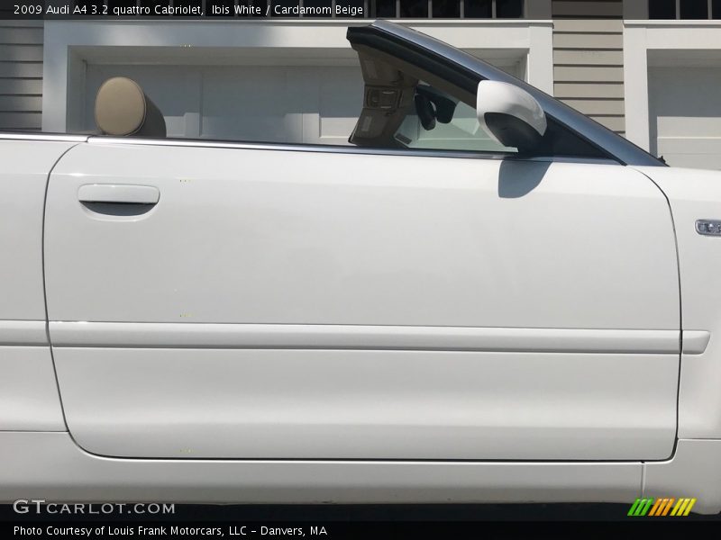 Ibis White / Cardamom Beige 2009 Audi A4 3.2 quattro Cabriolet