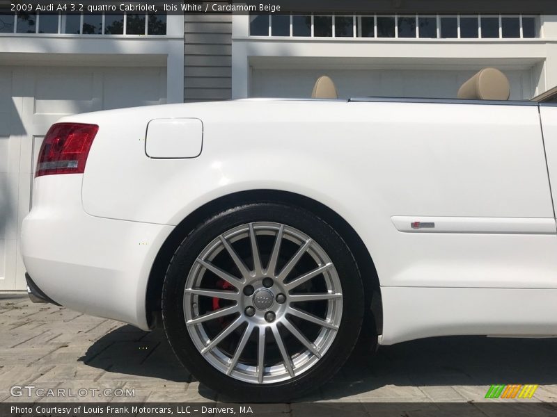 Ibis White / Cardamom Beige 2009 Audi A4 3.2 quattro Cabriolet