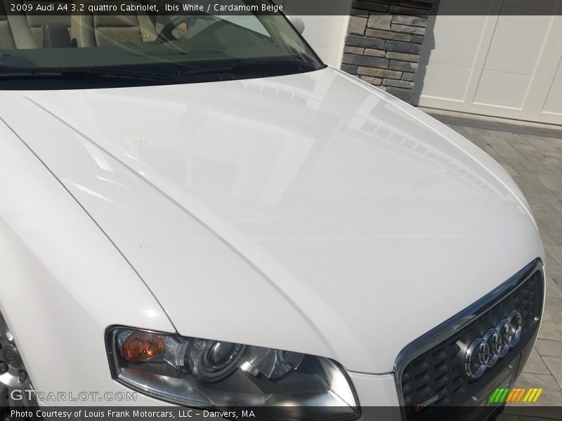 Ibis White / Cardamom Beige 2009 Audi A4 3.2 quattro Cabriolet