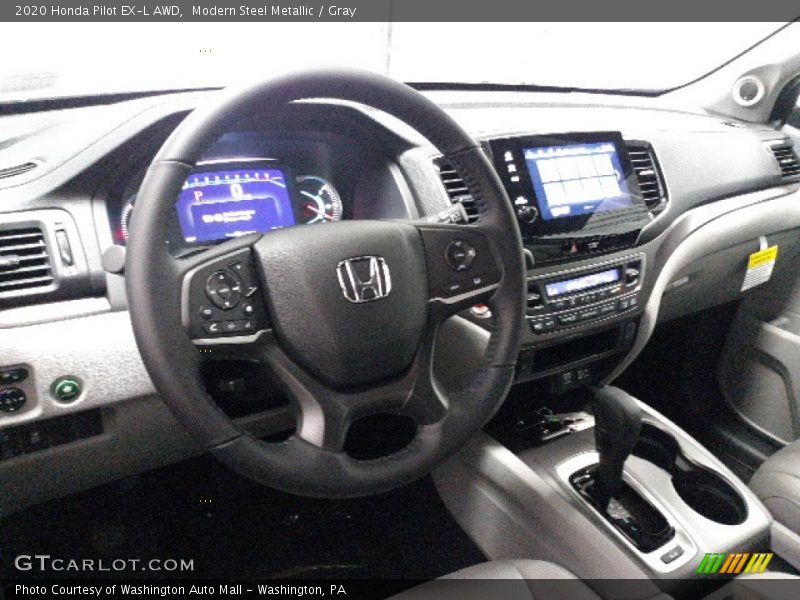 Modern Steel Metallic / Gray 2020 Honda Pilot EX-L AWD