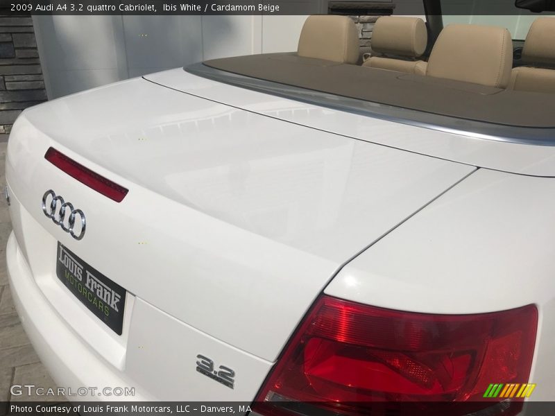 Ibis White / Cardamom Beige 2009 Audi A4 3.2 quattro Cabriolet
