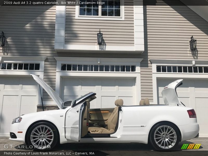 Ibis White / Cardamom Beige 2009 Audi A4 3.2 quattro Cabriolet