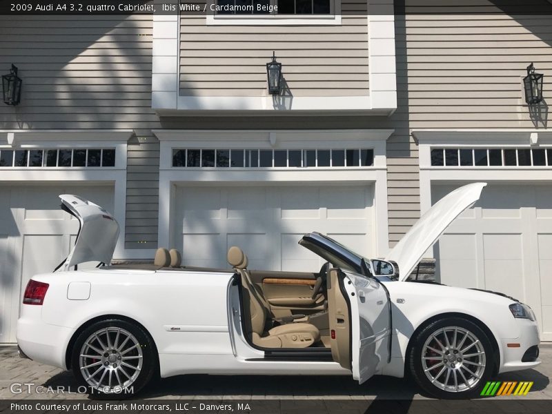Ibis White / Cardamom Beige 2009 Audi A4 3.2 quattro Cabriolet