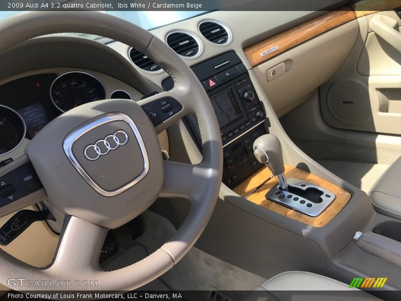 Ibis White / Cardamom Beige 2009 Audi A4 3.2 quattro Cabriolet