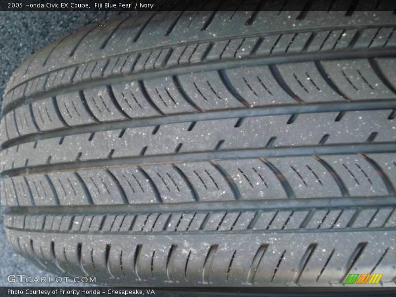 Fiji Blue Pearl / Ivory 2005 Honda Civic EX Coupe