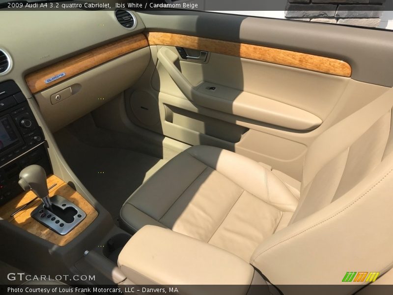 Ibis White / Cardamom Beige 2009 Audi A4 3.2 quattro Cabriolet