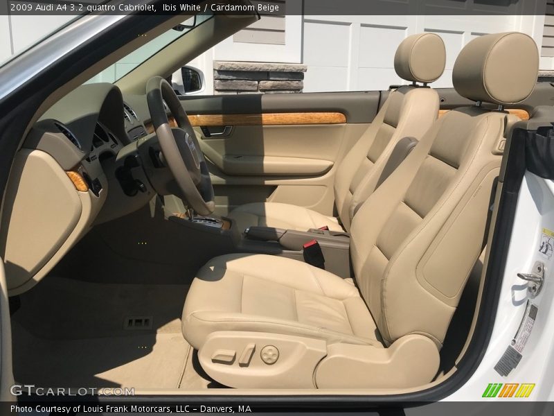 Ibis White / Cardamom Beige 2009 Audi A4 3.2 quattro Cabriolet