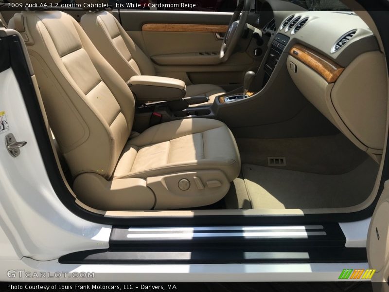 Ibis White / Cardamom Beige 2009 Audi A4 3.2 quattro Cabriolet