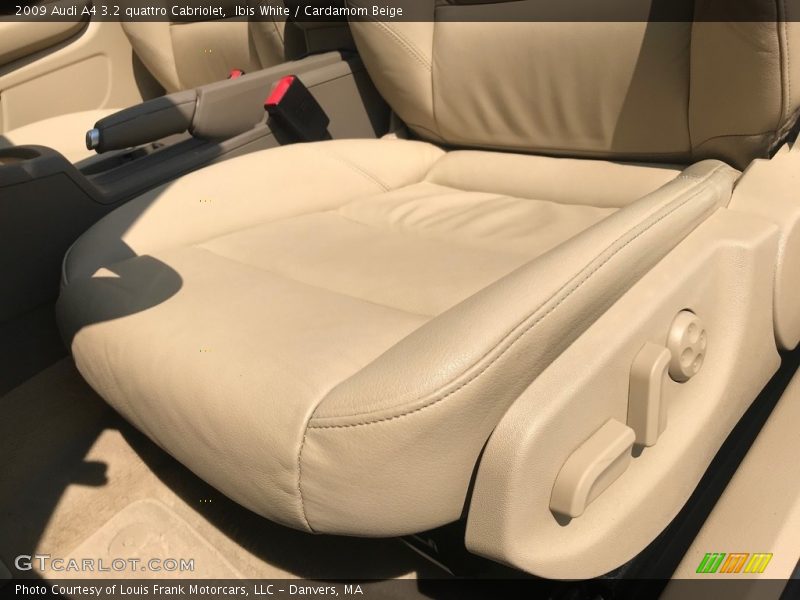 Ibis White / Cardamom Beige 2009 Audi A4 3.2 quattro Cabriolet