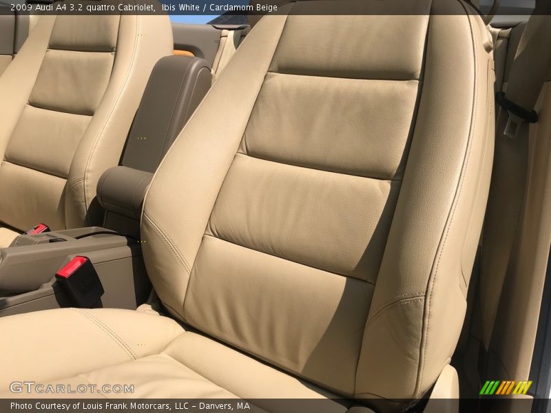 Ibis White / Cardamom Beige 2009 Audi A4 3.2 quattro Cabriolet