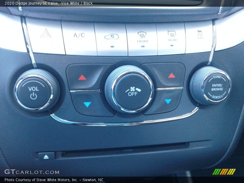 Vice White / Black 2020 Dodge Journey SE Value