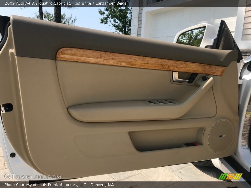 Ibis White / Cardamom Beige 2009 Audi A4 3.2 quattro Cabriolet