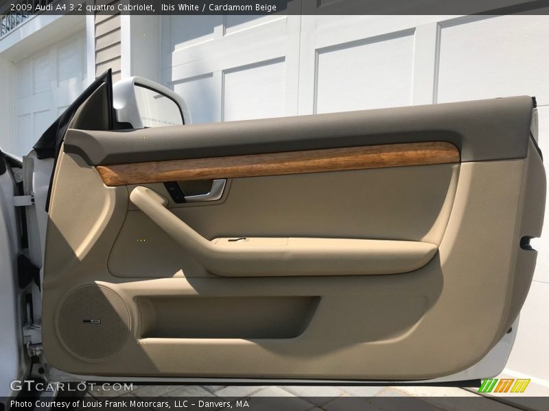 Ibis White / Cardamom Beige 2009 Audi A4 3.2 quattro Cabriolet