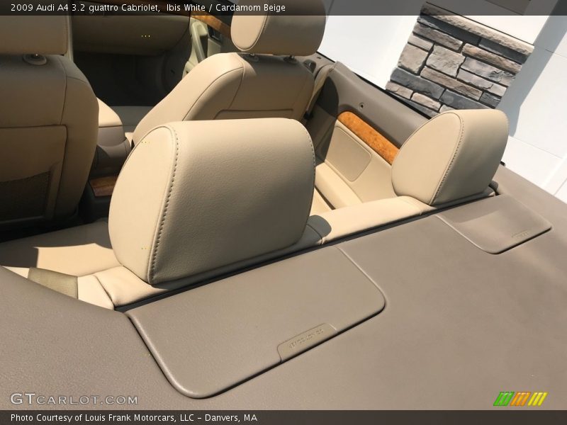 Ibis White / Cardamom Beige 2009 Audi A4 3.2 quattro Cabriolet