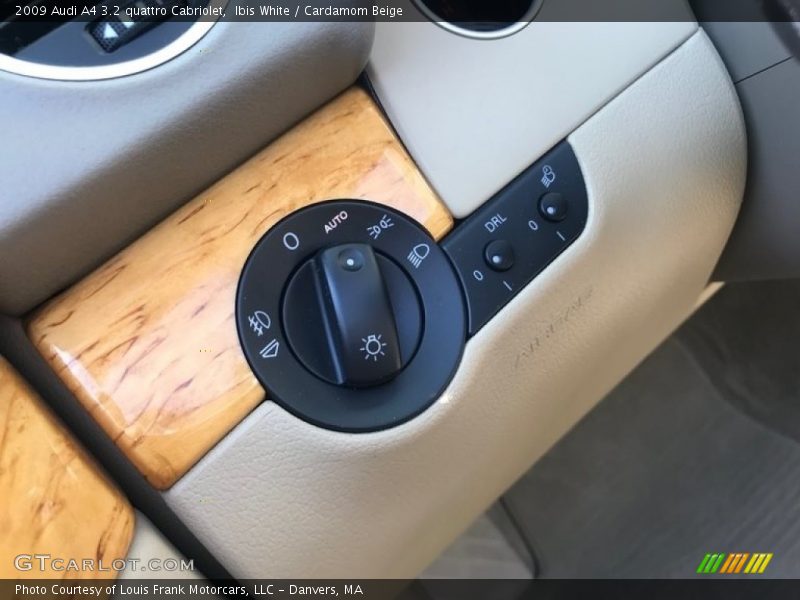Ibis White / Cardamom Beige 2009 Audi A4 3.2 quattro Cabriolet