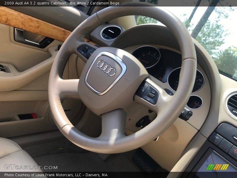 Ibis White / Cardamom Beige 2009 Audi A4 3.2 quattro Cabriolet