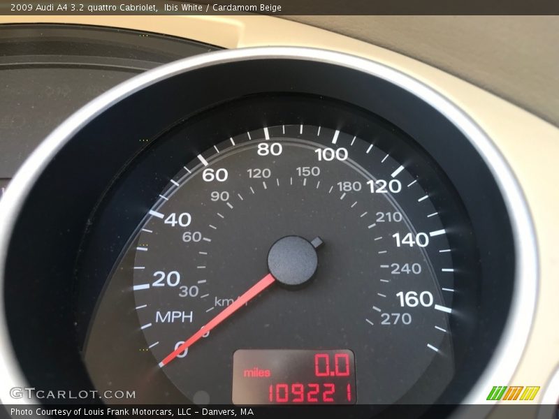 Ibis White / Cardamom Beige 2009 Audi A4 3.2 quattro Cabriolet