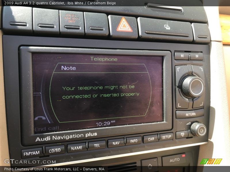 Ibis White / Cardamom Beige 2009 Audi A4 3.2 quattro Cabriolet