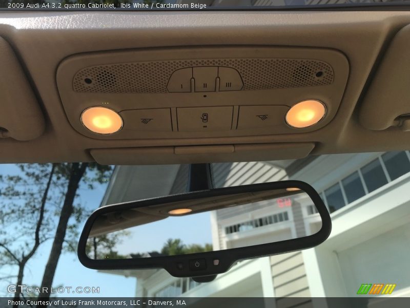 Ibis White / Cardamom Beige 2009 Audi A4 3.2 quattro Cabriolet