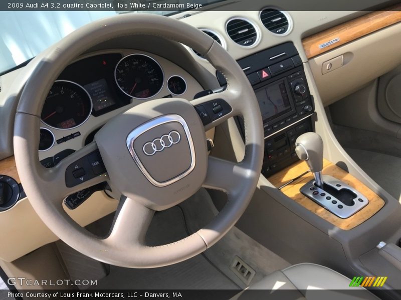 Ibis White / Cardamom Beige 2009 Audi A4 3.2 quattro Cabriolet