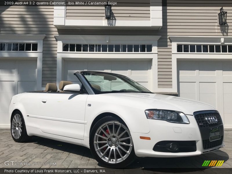 Ibis White / Cardamom Beige 2009 Audi A4 3.2 quattro Cabriolet