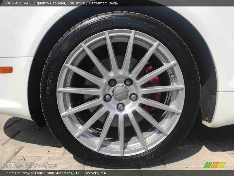 Ibis White / Cardamom Beige 2009 Audi A4 3.2 quattro Cabriolet