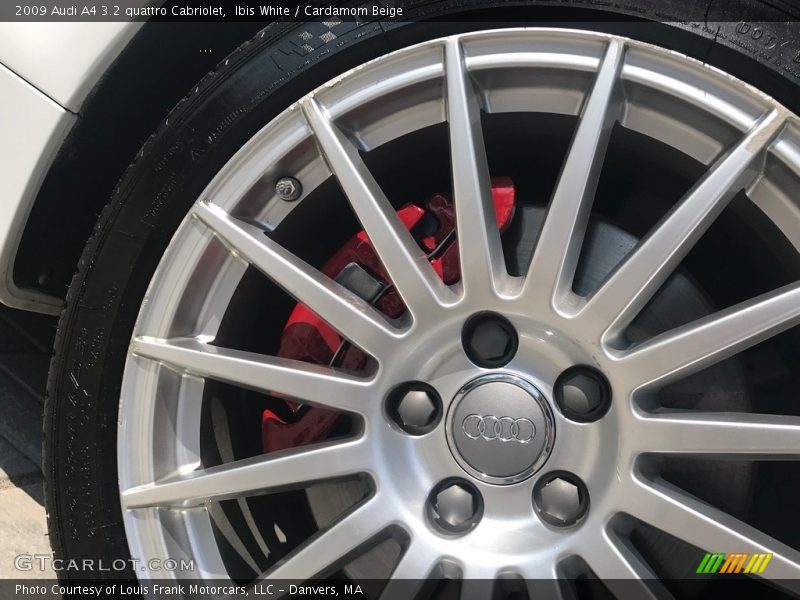 Ibis White / Cardamom Beige 2009 Audi A4 3.2 quattro Cabriolet