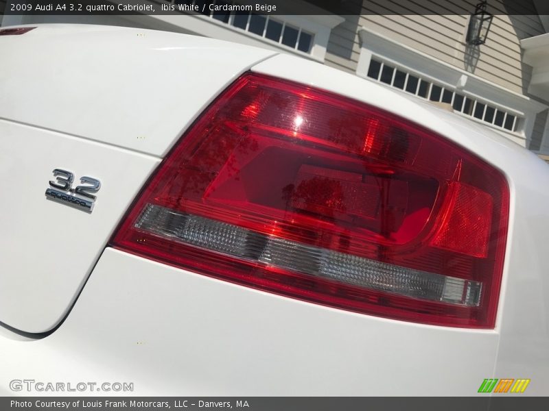 Ibis White / Cardamom Beige 2009 Audi A4 3.2 quattro Cabriolet