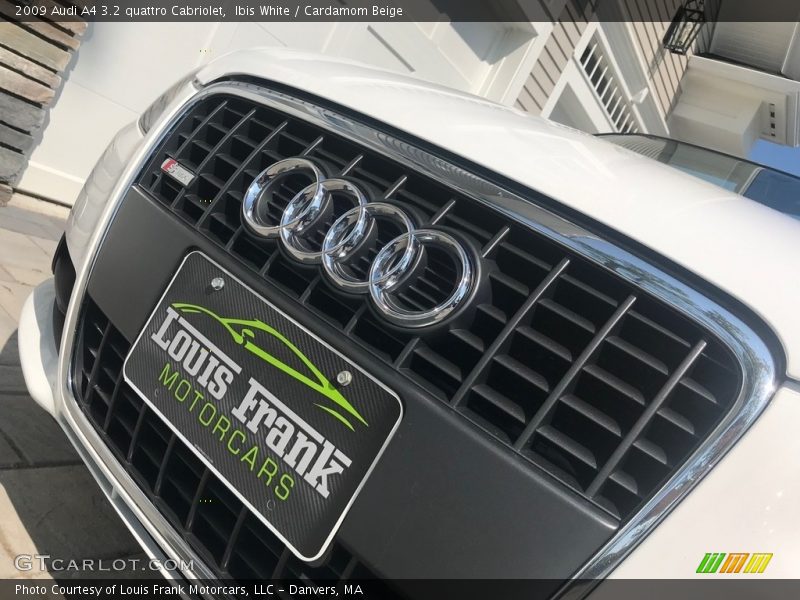 Ibis White / Cardamom Beige 2009 Audi A4 3.2 quattro Cabriolet