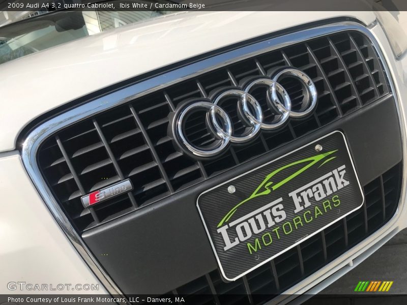 Ibis White / Cardamom Beige 2009 Audi A4 3.2 quattro Cabriolet
