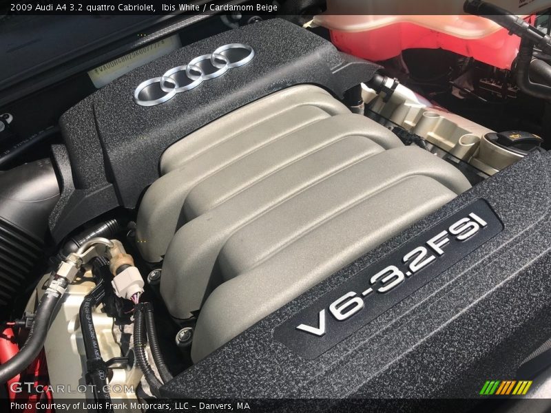 Ibis White / Cardamom Beige 2009 Audi A4 3.2 quattro Cabriolet