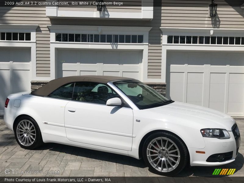 Ibis White / Cardamom Beige 2009 Audi A4 3.2 quattro Cabriolet