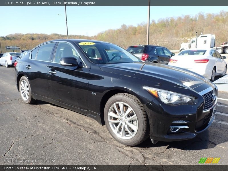 Front 3/4 View of 2016 Q50 2.0t AWD